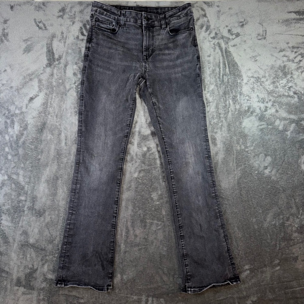 Womens 4 American Eagle Kick Thin Jeans Black Excellent Next Level Stretch 732